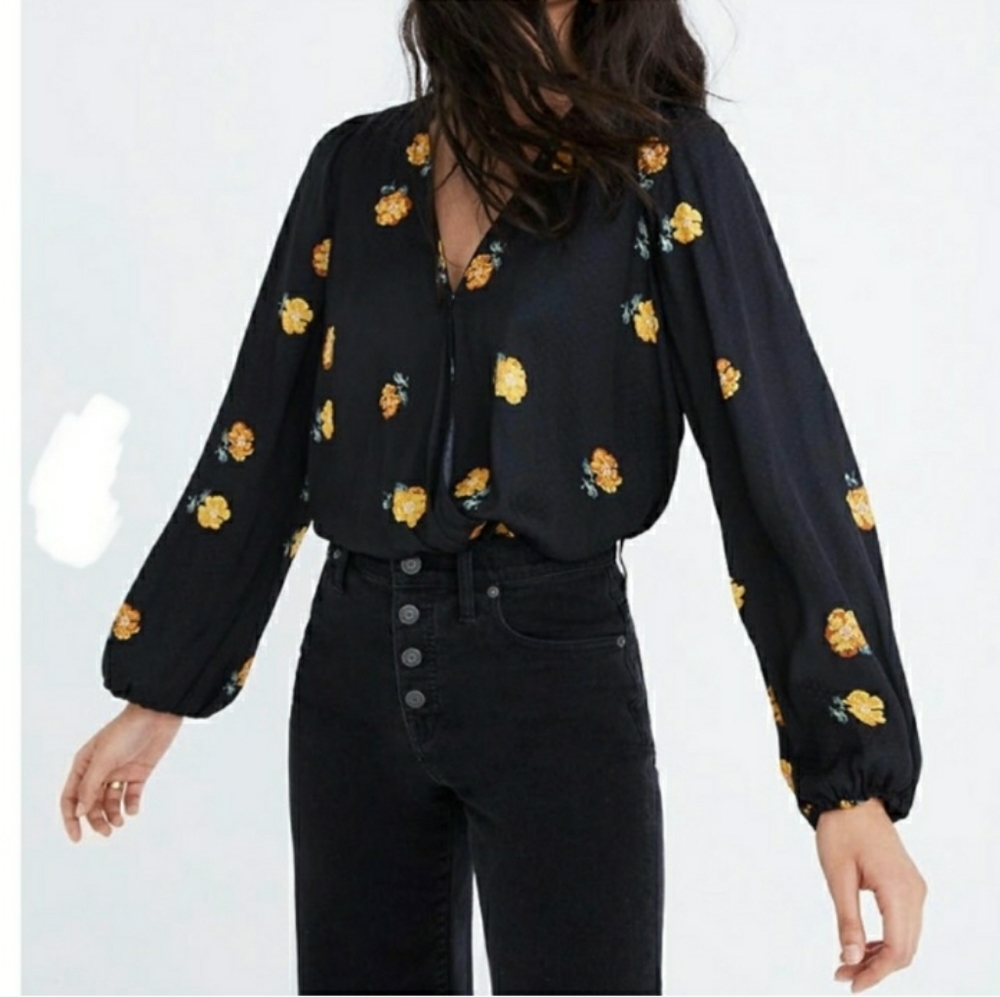 Madewell wrap top